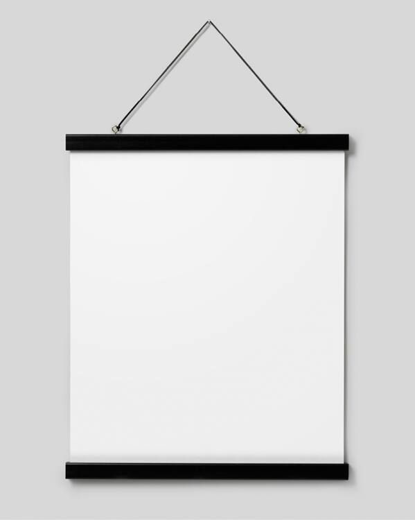  - Black poster hanger with magnet fastening, 41 cm