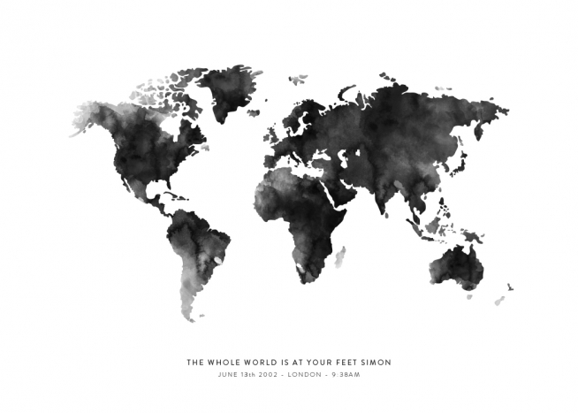 World Map Personal Poster / Gift Guide at Desenio AB (pp0026)