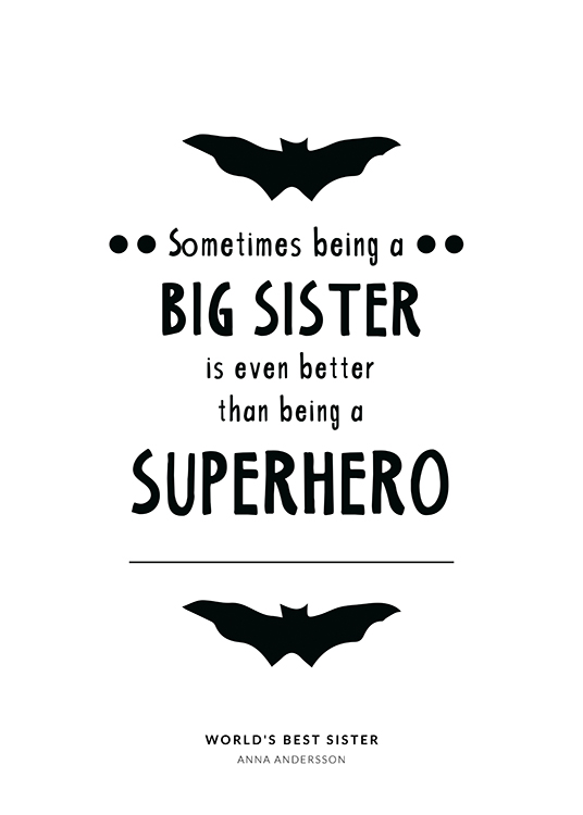 Big Sister Personal Poster / Kids' posters at Desenio AB (pp0245)