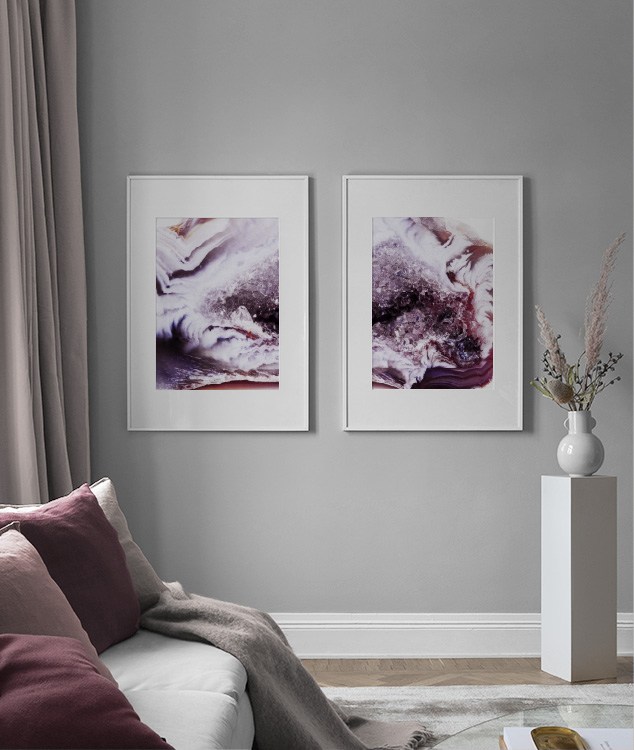 Purple crystals