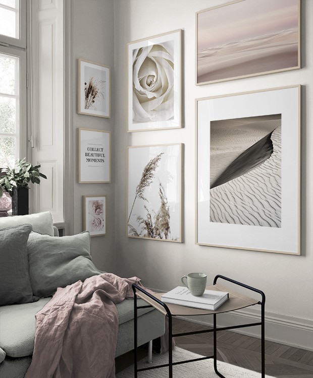 Living room in muted tones