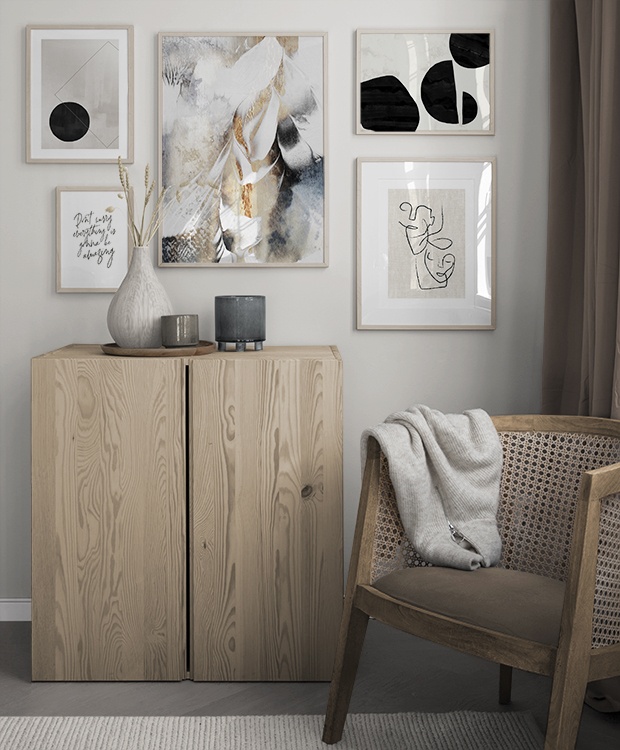 Graphic illustrations wood details