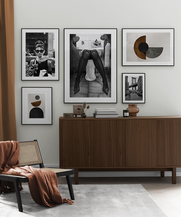 Black-and-white photos and graphical illustrations