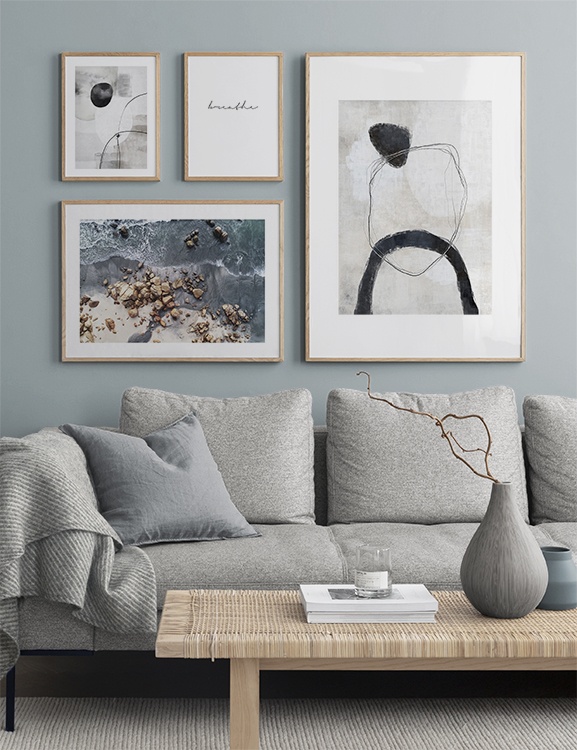 Blue, graphical harmony