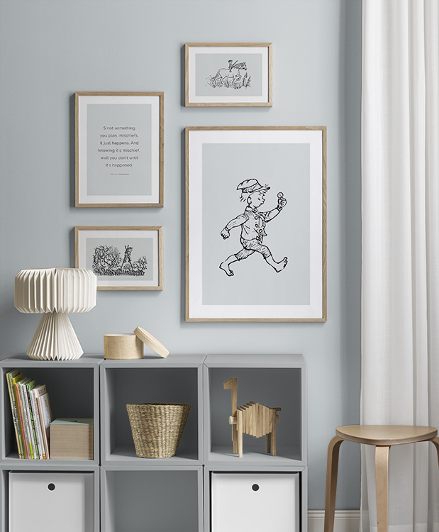 Blue illustrations