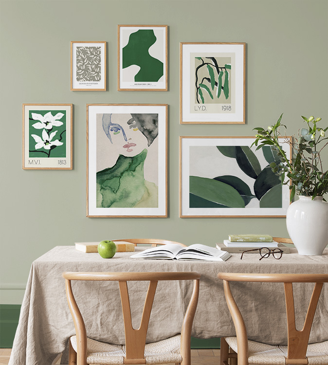 Green art for kitchen